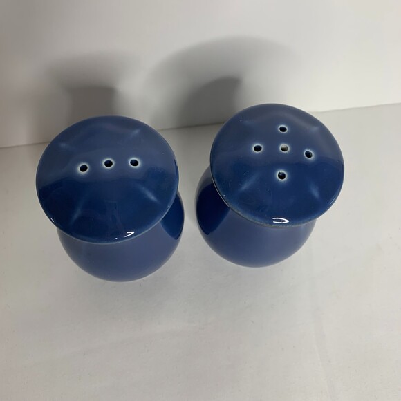 Skyros Corricoware Blue Salt & Pepper Shakers‎ 3.5" NEW - Picture 4 of 5
